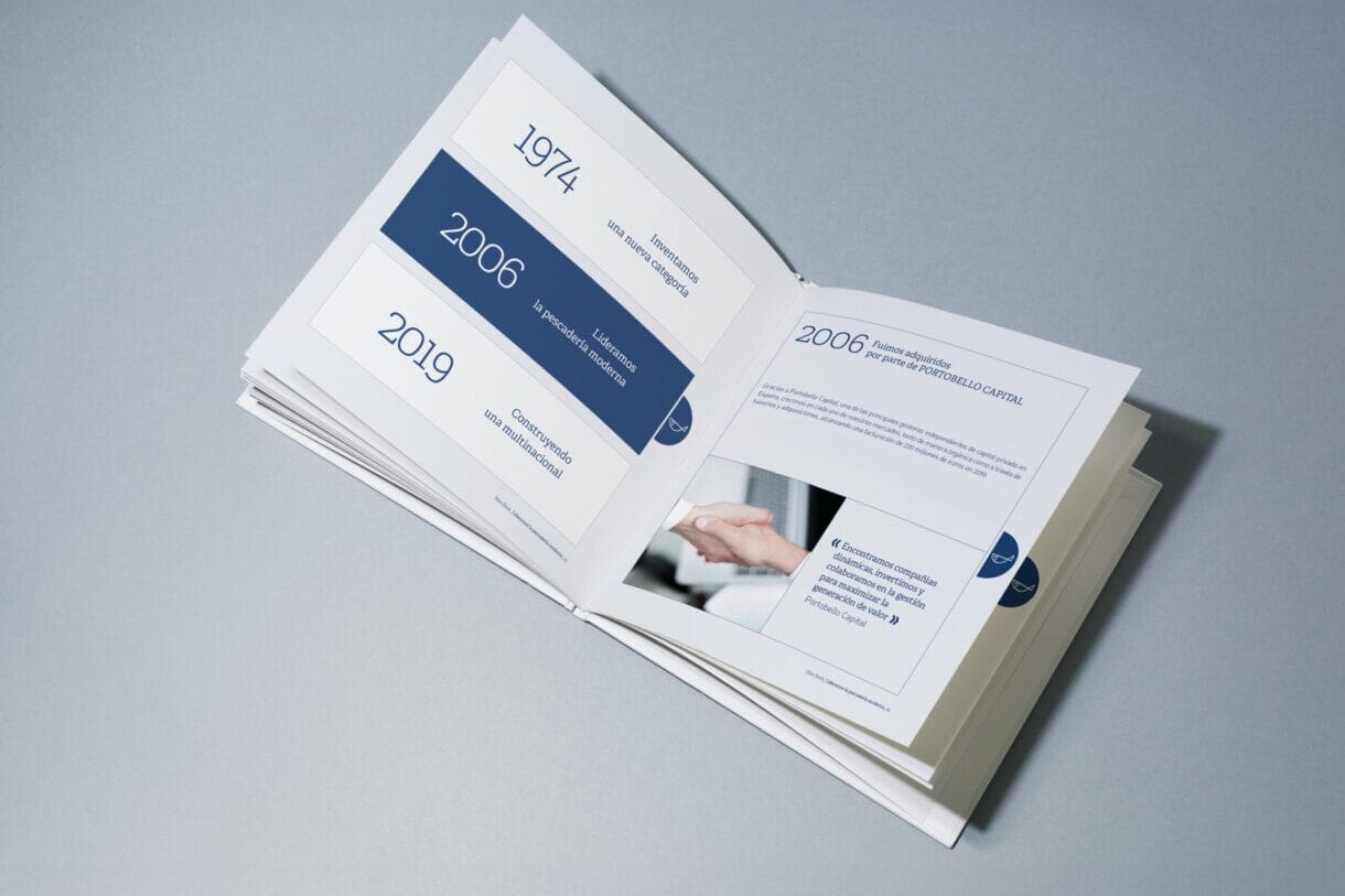 Diseño Editorial Blue Book Angulas Aguinaga